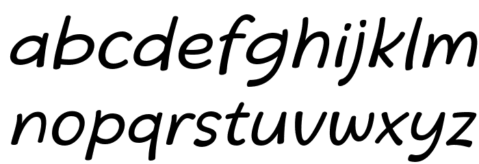 Beatific Margella Italic Font LOWERCASE