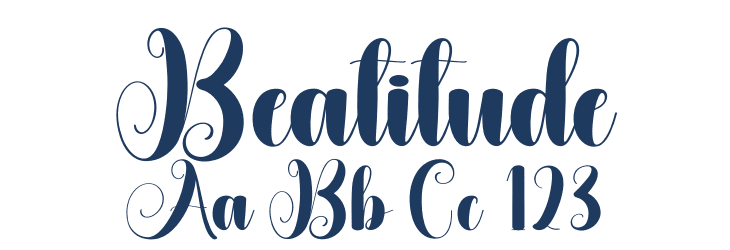 Beatitude Font Preview