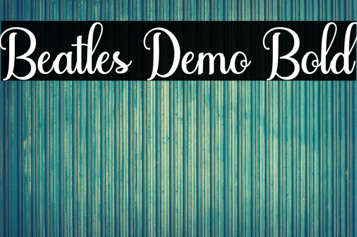 Beatles Demo Bold Example 2