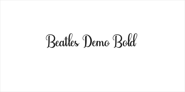 Beatles Demo Bold Logo