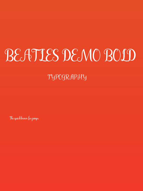 Beatles Demo Bold Poster