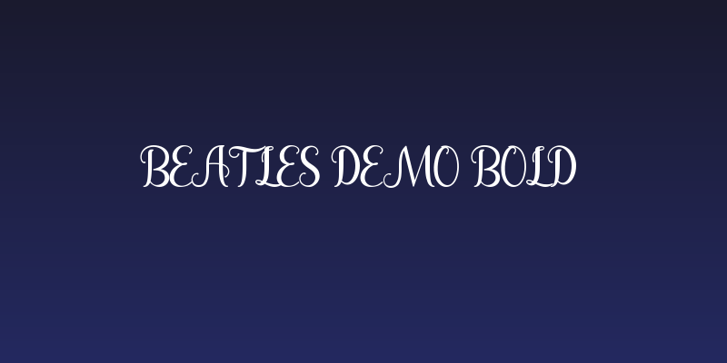 Beatles Demo Bold Social Header