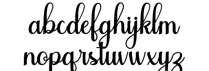 Beatles Demo Bold Font LOWERCASE