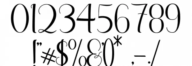 Beatles Demo Font OTHER CHARS