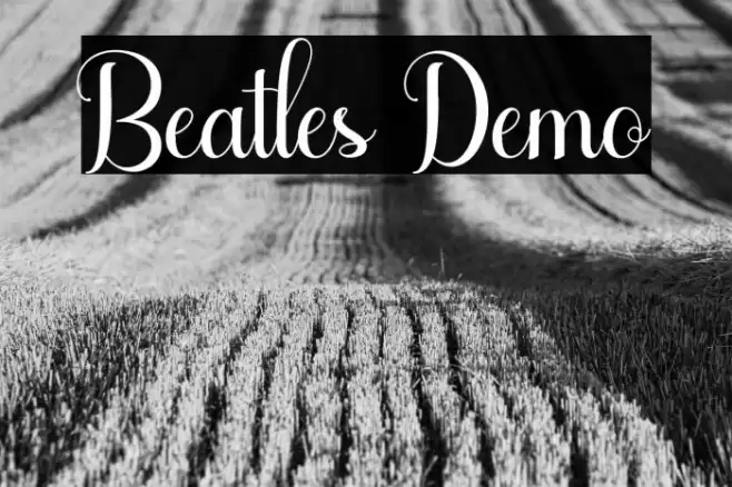 Beatles Demo Font examples