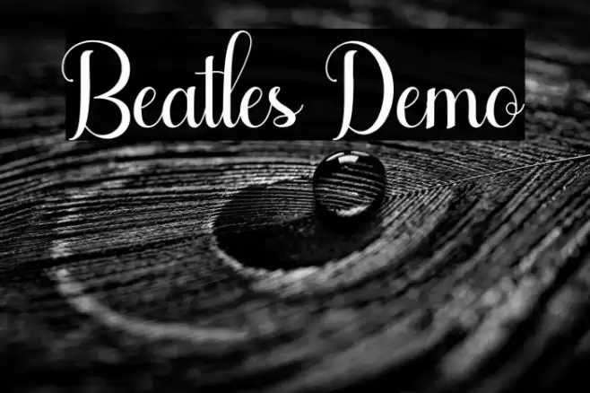 Beatles Demo Font examples