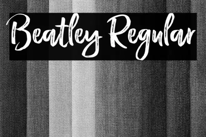 Beatley Regular Font examples