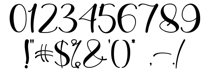 Beatlove -Personal Use Font OTHER CHARS