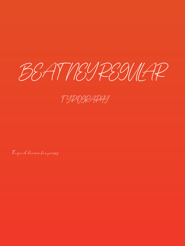 Beatney Regular Poster