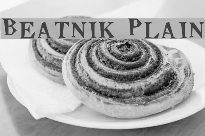 Beatnik Plain फ़ॉन्ट examples
