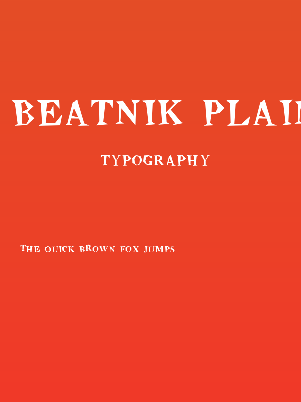 Beatnik Plain Poster