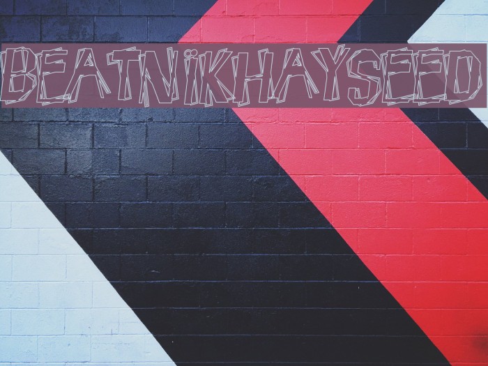 BeatnikHayseed Font examples