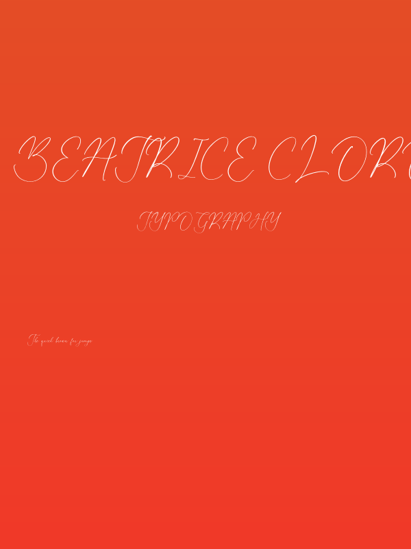 Beatrice Clorophil Poster