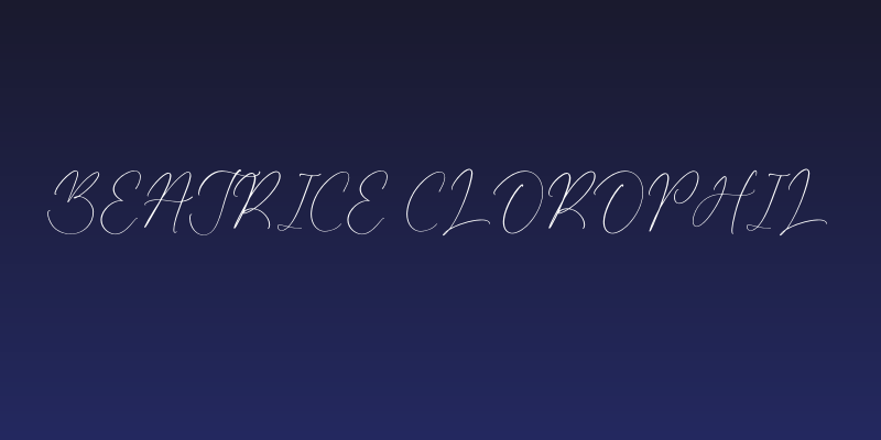 Beatrice Clorophil Social Header