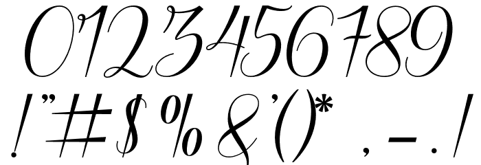 BeatriceScript-Regular Font OTHER CHARS