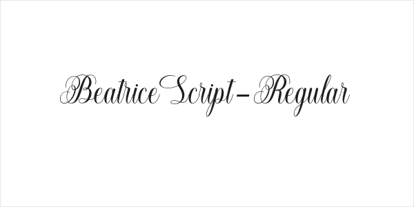 BeatriceScript-Regular Logo