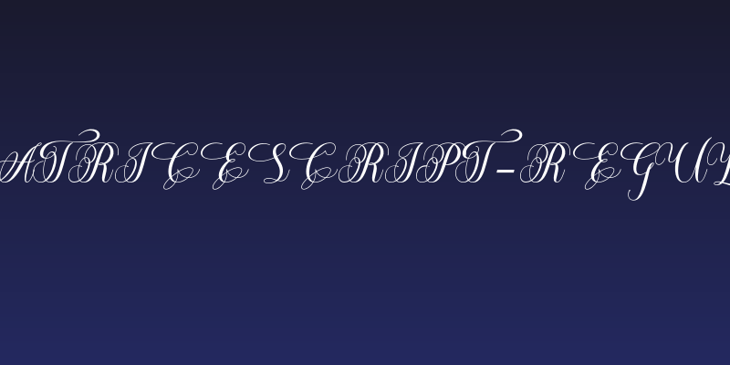 BeatriceScript-Regular Social Header