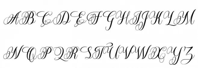 BeatriceScript-Regular Font Litere mari