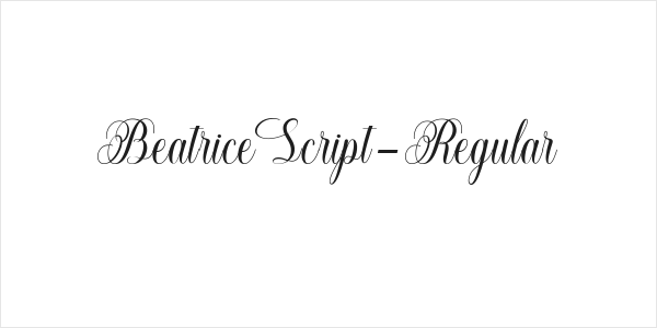 BeatriceScript-Regular Logo