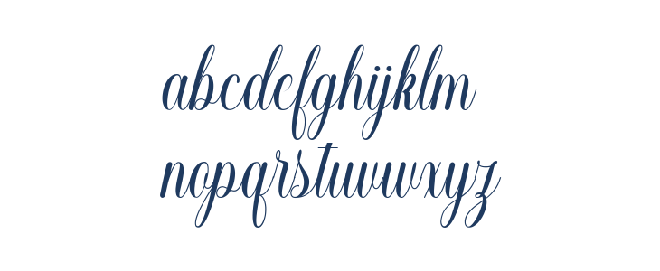 BeatriceScript-Regular Lowercase