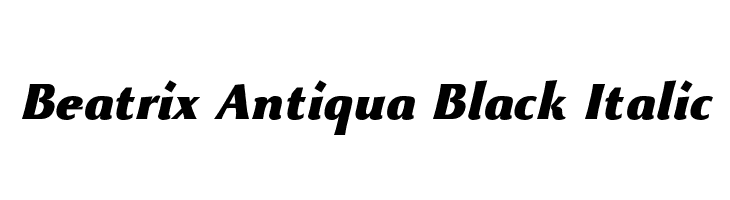 Beatrix Antiqua Black Italic  les polices de caractères gratuit tlcharger