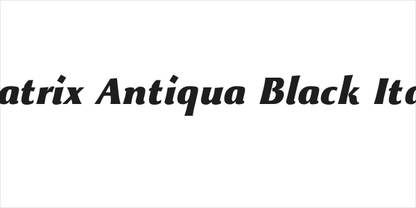 Beatrix Antiqua Black Italic Logo