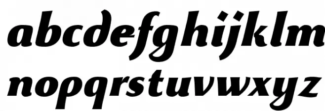 Beatrix Antiqua Black Italic Fuentes MINÚSCULAS