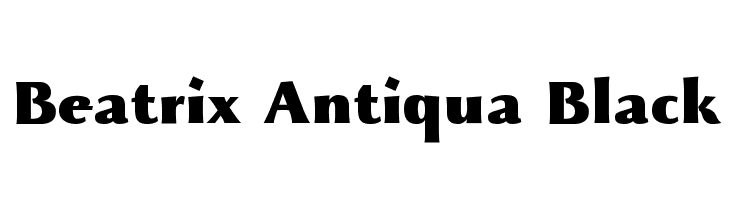 Beatrix Antiqua Black  Frei Schriftart Herunterladen