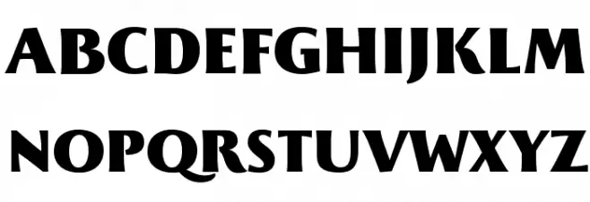 Beatrix Antiqua Black Шрифта ВЕРХНИЙ