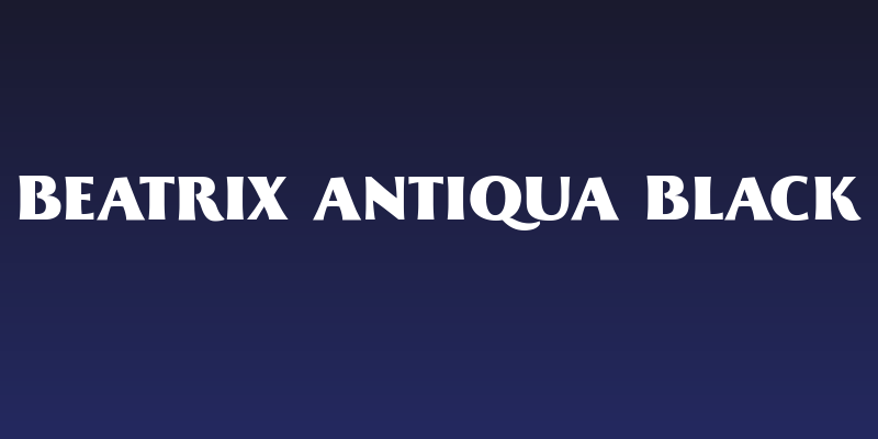Beatrix Antiqua Black Social Header
