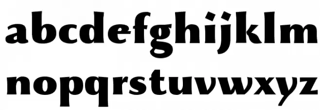 Beatrix Antiqua Black Caratteri MINUSCOLO