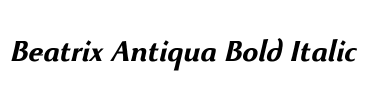 Beatrix Antiqua Bold Italic  font caratteri gratis