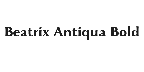 Beatrix Antiqua Bold Logo