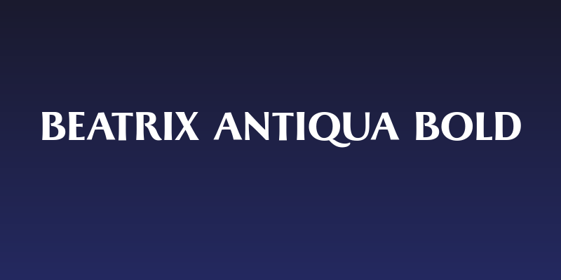 Beatrix Antiqua Bold Social Header