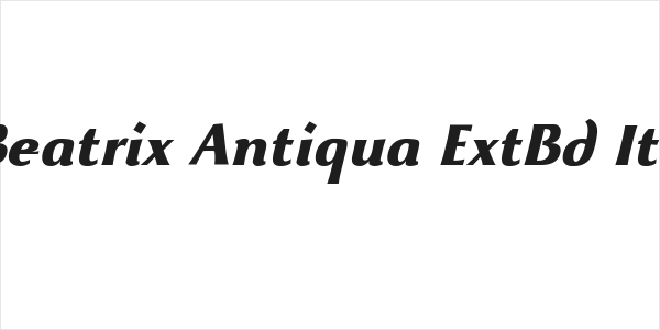 Beatrix Antiqua ExtBd Ita Logo