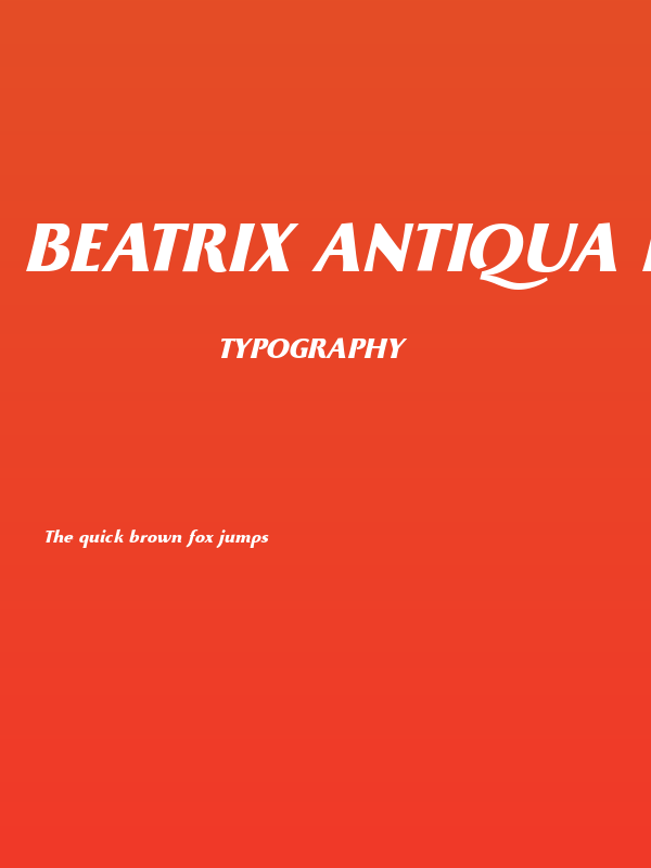 Beatrix Antiqua ExtBd Ita Poster