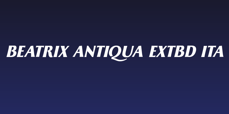 Beatrix Antiqua ExtBd Ita Social Header