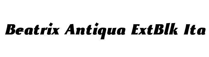 Beatrix Antiqua ExtBlk Ita  नि: शुल्क फ़ॉन्ट्स डाउनलोड