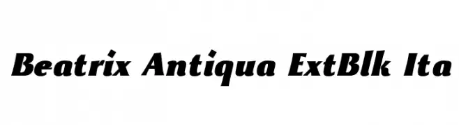 Beatrix Antiqua ExtBlk Ita  Fuentes Gratis Descargar