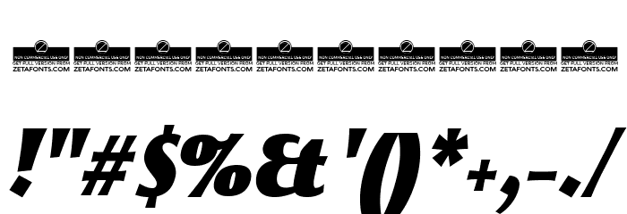 Beatrix Antiqua ExtBlk Ita Font OTHER CHARS