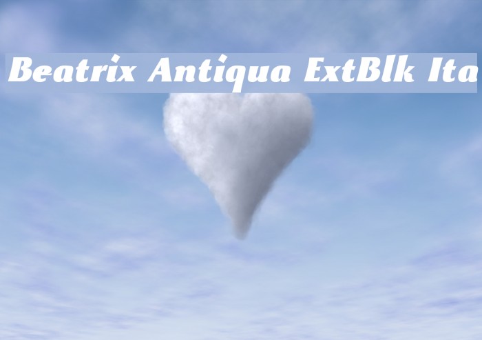 Beatrix Antiqua ExtBlk Ita Font examples