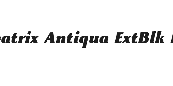 Beatrix Antiqua ExtBlk Ita Logo