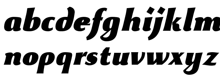 Beatrix Antiqua ExtBlk Ita Font LOWERCASE