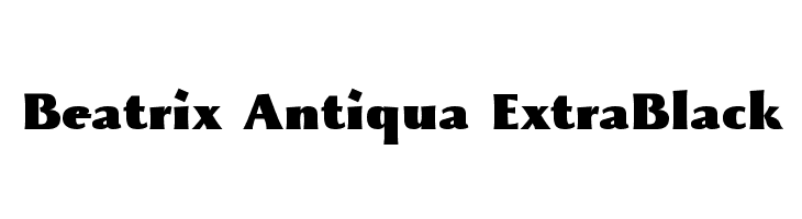 Beatrix Antiqua ExtraBlack  Free Fonts Download