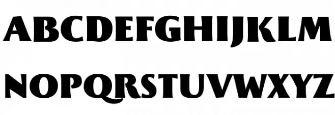 Beatrix Antiqua ExtraBlack Шрифта ВЕРХНИЙ
