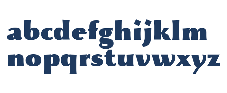 Beatrix Antiqua ExtraBlack Lowercase