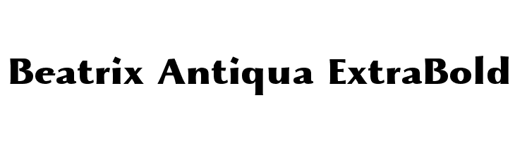 Beatrix Antiqua ExtraBold  免费字体下载
