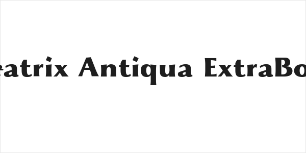 Beatrix Antiqua ExtraBold Logo