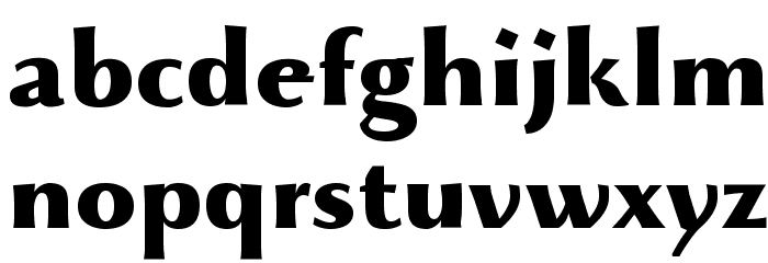Beatrix Antiqua ExtraBold Font LOWERCASE