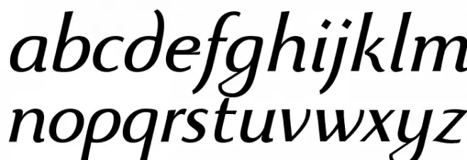 Beatrix Antiqua Italic Fuentes MINÚSCULAS